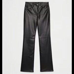Women’s Banana Republic mid-rise bootcut faux leather pants